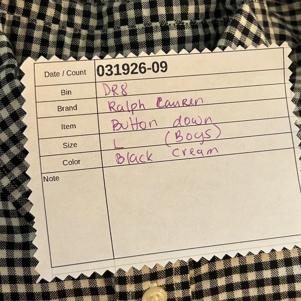 Ralph Lauren‎ Boys Button Down Shirt Large 14-16 Gingham Church Wedding Pictures